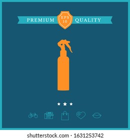 Spray Bottle silhouette. Graphic elements for your design