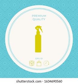 Spray Bottle silhouette. Graphic elements for your design