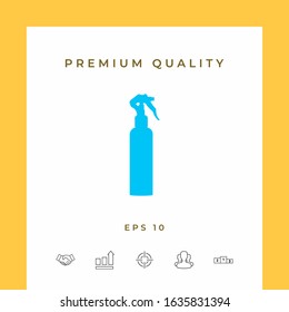 Spray Bottle silhouette. Graphic elements for your design