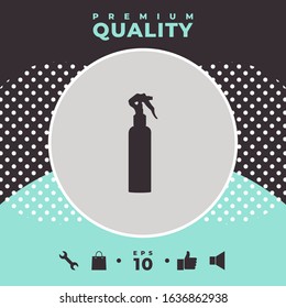 Spray Bottle silhouette. Graphic elements for your design
