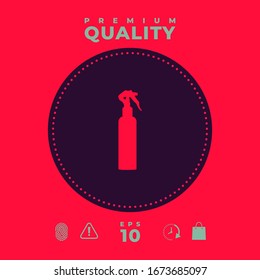 Spray Bottle silhouette. Graphic elements for your design