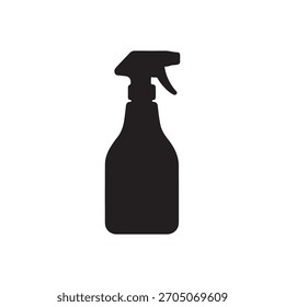 Diseño plano de Vector de icono de silueta de botella de spray