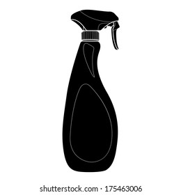 Spray bottle silhouette vector 