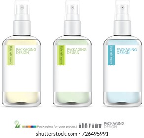 Spray bottle skincare. illustration