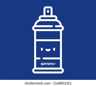 SPRAY BOTTLE SYMBOL VECTOR ICON