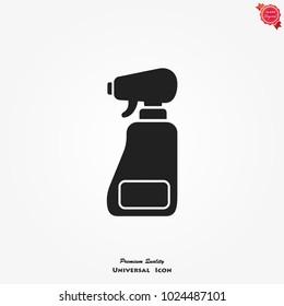 Spray bottle vector icon