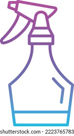 Icono vectorial de la botella de aerosol. Se puede usar para imprimir, móviles y aplicaciones web.
