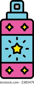 Spray Bottle vector icon. Can be used for printing, mobile and web applications.