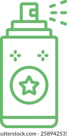 Spray Bottle vector icon. Can be used for printing, mobile and web applications.
