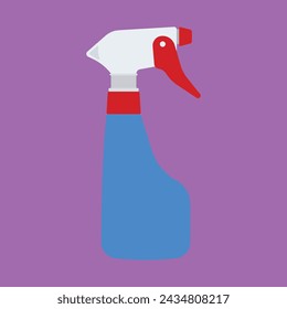 Spray Bottle Vector Icon Illustration cleaning Spray bottle illustration