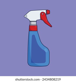 Sprühflasche Vektor Icon Illustration Reinigung Sprühflasche Illustration