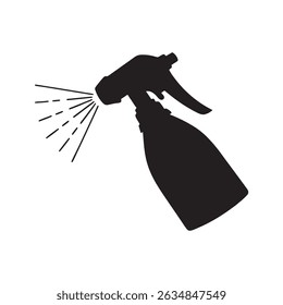 Icono del Vector de la botella del aerosol aislado en el fondo blanco