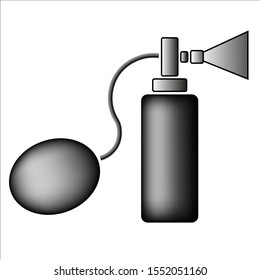 Spray bottle vector icon on white background. Flat vector spray bottle icon symbol sign from modern fashion collection for mobile concept and web apps design.