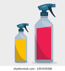 spray bottle vector illustration on white background