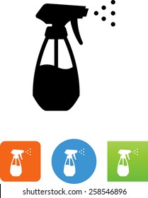 Spray bottle with water icon