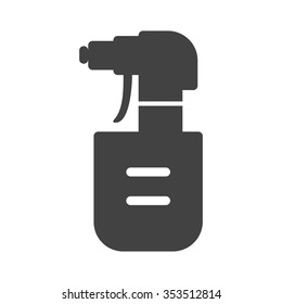 Spray, bottle, water icon vector image. Can also be used for objects. Suitable for web apps, mobile apps and print media.