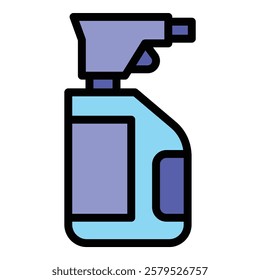 Spray bottle window icon. Outline Spray bottle window vector icon for web design isolated on white background color flat