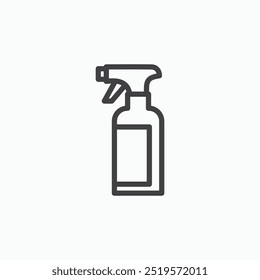 Spray bottlelinesimple icon in line style.