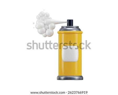 Spray can bottle icon 3d render concept of Sports spray, medical spray icon vector illustration