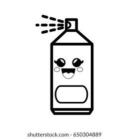 spray can cartoon smiley