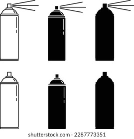 Juego de partes de cliente de Spray Can - Contorno y silueta