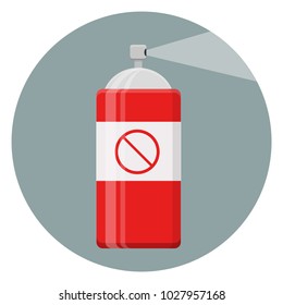 Spray can Flat Design Icon
