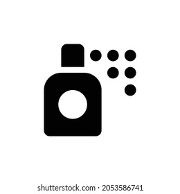 Spray-Dose-Symbol Flaches Design einzeln auf weißem Hintergrund. Vektorgrafik