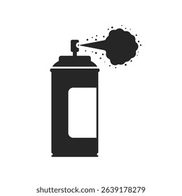 Spray can icon in flat style. Aerosol bottle vector illustration on isolated background. Gas container sign business concept.