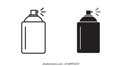 Spray can icon for mobile app, editable designs