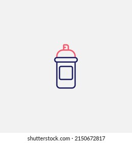Spray can icon sign vector,Symbol, logo illustration for web and mobile