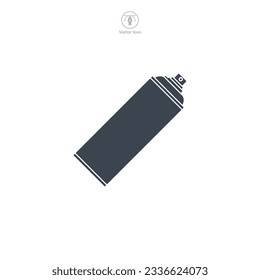 Icono de Spray Can ilustración vectorial aislada en fondo blanco