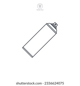 Spray Can Symbol, Vektorgrafik einzeln auf weißem Hintergrund