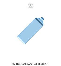 Spray Can Symbol, Vektorgrafik einzeln auf weißem Hintergrund