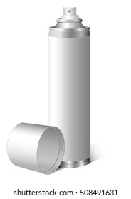 spray can isolated on white in vector
