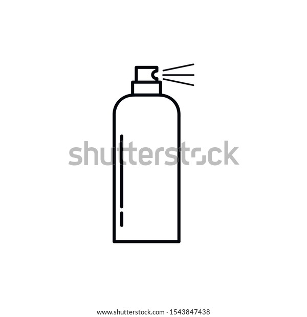 spray can line art. outline vector icon.\
Symbol, logo illustration. Vector\
graphics