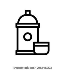 spray can line icon illustration vector graphic