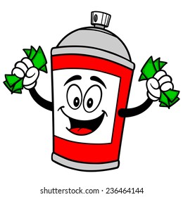 Spray Can with Money