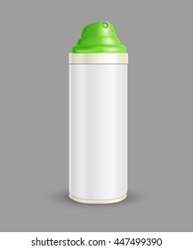 spray can on a gray background