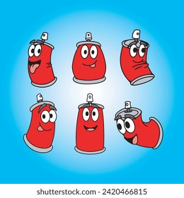 spray can paint character icon sheet