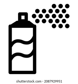 El Spray Puede Repeler Icono Plano Aislado En Fondo Blanco