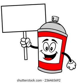 Spray Can with Sign