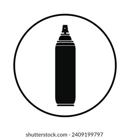 Spray kann Symbol einzeln auf weißem Hintergrund.
