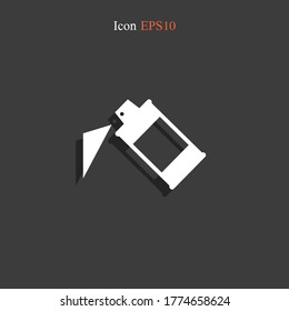 Spray can symbol. Vector illustration EPS 10.