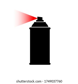 Spray can vector icon on white background