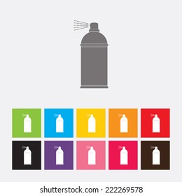 Spray with chemicals icon - Vector