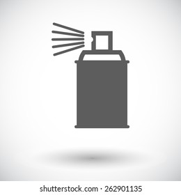 Spray with chemicals. Single flat icon on white background. Vector illustration.