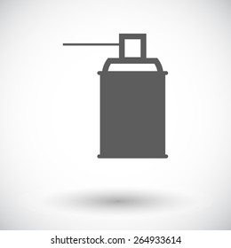 Spray with chemicals. Single flat icon on white background. Vector illustration.
