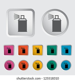 Spray with chemicals. Vector illustration.