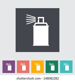 Spray with chemicals. Vector illustration.
