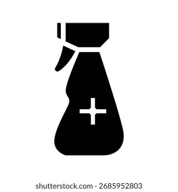 spray clean disinfectan solid icon vector design good for web or mobile app